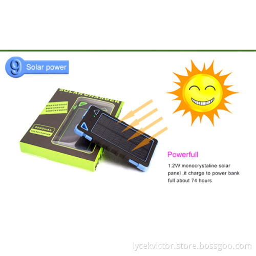 Universal Dual USB  External Solar Power Bank Charger